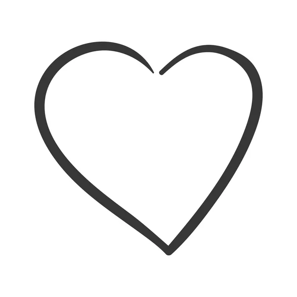 Hjärta ikon. älska designen. Vektorgrafik — Stock vektor