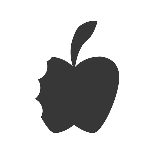 Icono de Apple. Alimento saludable y ecológico. Gráfico vectorial — Vector de stock