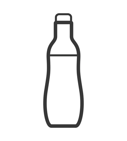 Water fles icoon. Gezonde en biologische voeding. Vectorafbeelding — Stockvector