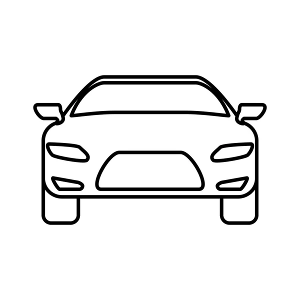 Icono del coche. Diseño de la máquina de transporte. Gráfico vectorial — Vector de stock