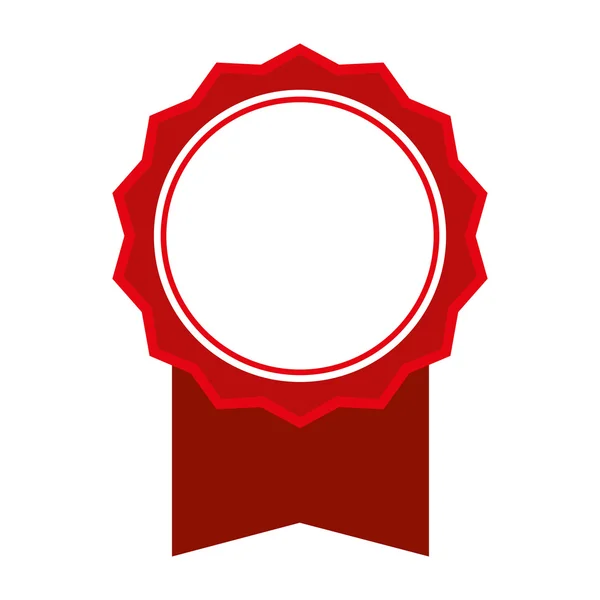 Rotes Siegelstempelsymbol. Etikettendesign. Vektorgrafik — Stockvektor