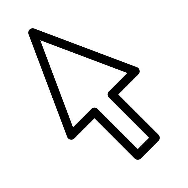 Flèche icône du curseur. Web design. Graphique vectoriel — Image vectorielle