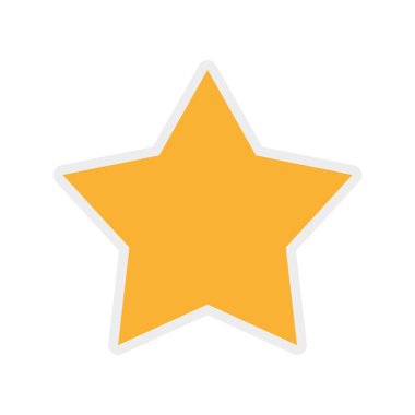 altın yıldız simgesi. Insignia tasarım. Vektör grafiği