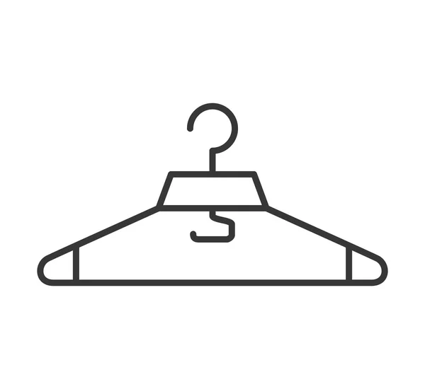 Icona del gancio. Appendiabiti design oggetto. Grafico vettoriale — Vettoriale Stock