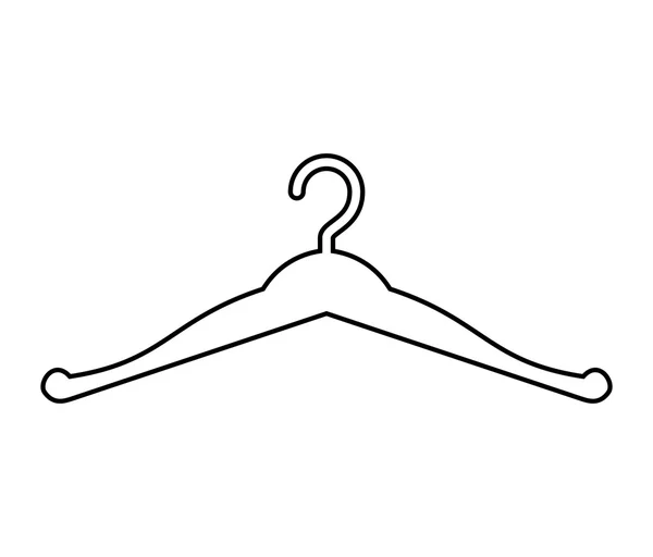 Haken-Symbol. Kleiderbügel Objektdesign. Vektorgrafik — Stockvektor