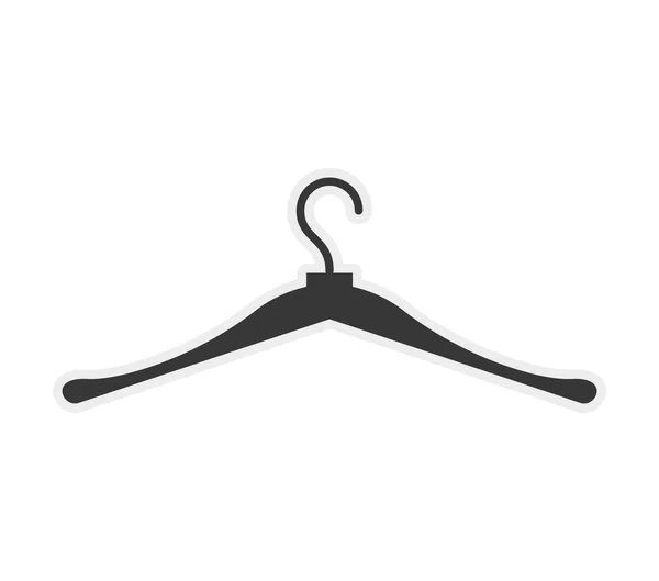 Haak pictogram. Hanger ontwerp van het object. Vectorafbeelding — Stockvector