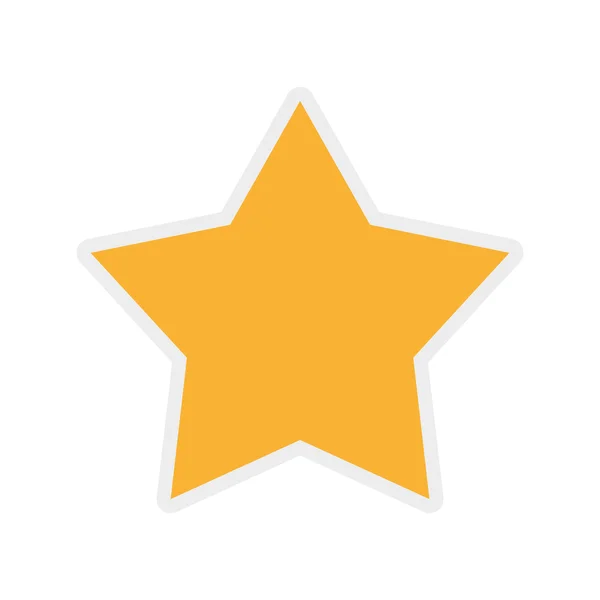 Icono de la estrella de oro. Diseño de insignias. Gráfico vectorial — Vector de stock