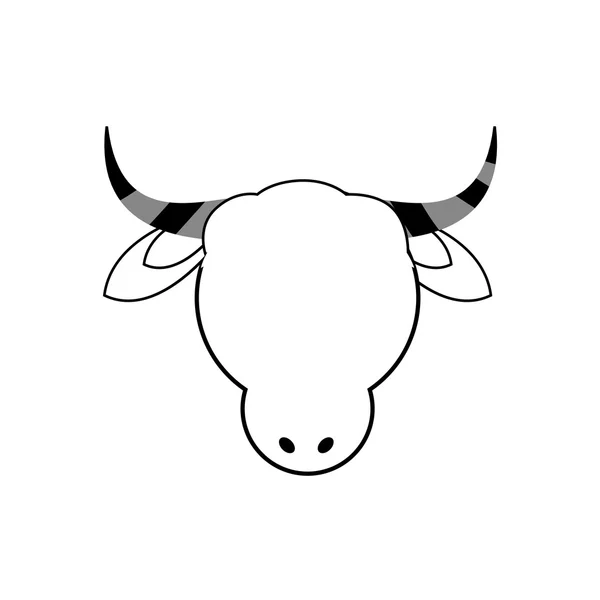 Икона коровы. Дизайн животных. Векторная графика — стоковый вектор