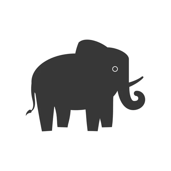 Икона слона. Дизайн животных. Векторная графика — стоковый вектор