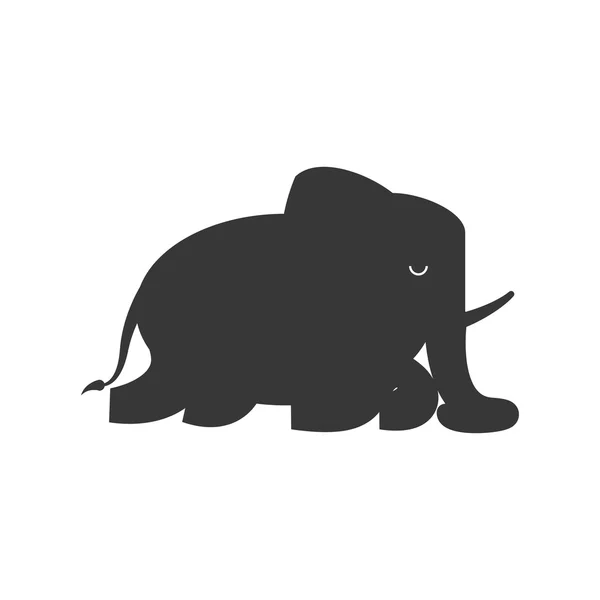 코끼리 아이콘입니다. 동물 디자인입니다. 벡터 그래픽 — 스톡 벡터