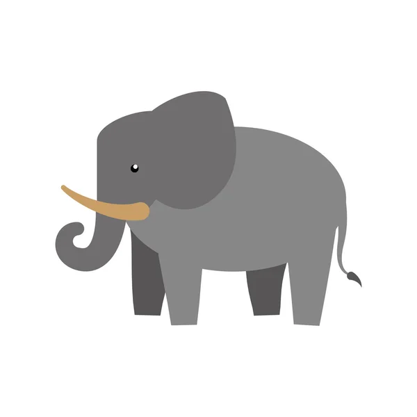 Het pictogram van de olifant. Dierlijke ontwerp. Vectorafbeelding — Stockvector