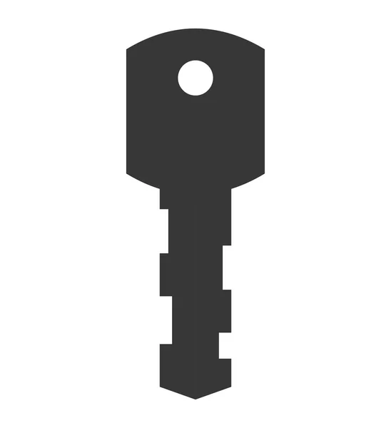 Ikona klucza. Projekt zabezpieczenia i ubezpieczenia. Grafika wektorowa — Wektor stockowy