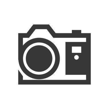 Kamera simgesi. Gadget tasarım. Vektör grafiği