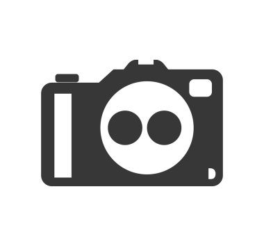 Kamera simgesi. Gadget tasarım. Vektör grafiği