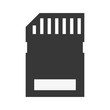 Kamera bellek simgesi. Gadget tasarım. Vektör grafiği
