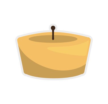 Mum simgesi. Işık tasarımı. Vektör grafiği