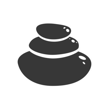 Taşlar simgesi. Kayalar tasarım. Vektör grafiği