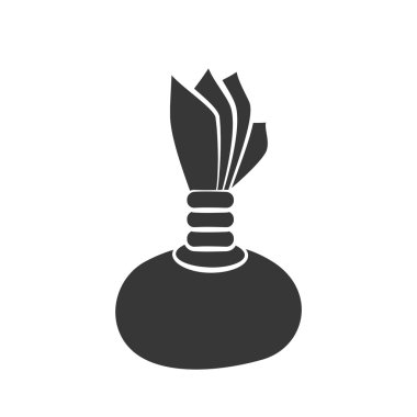 Aromaterapi simgesi. Spa merkezi tasarım. Vektör grafiği