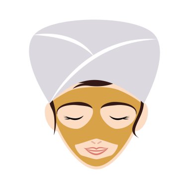Woman cartoon icon. Spa center design. Vector graphic