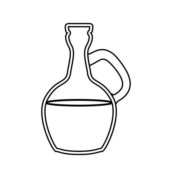 Flaska olja ikonen. Spa center design. Vektorgrafik — Stock vektor