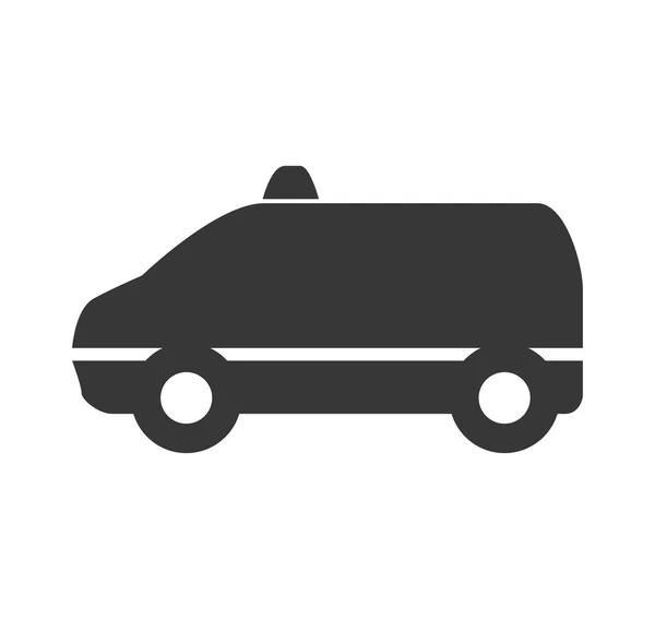 택시 자동차 아이콘입니다. 공공 서비스 디자인. 벡터 그래픽 — 스톡 벡터
