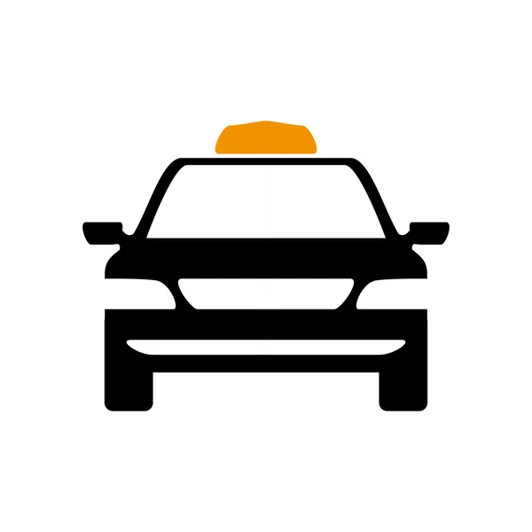 Icona del taxi. Progettazione del servizio pubblico. Grafico vettoriale — Vettoriale Stock