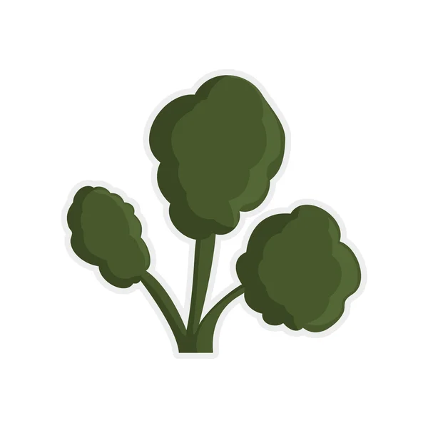 Leaf-pictogram. Natuurlijke plant. Vectorafbeelding — Stockvector