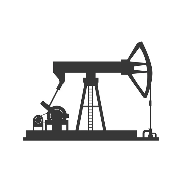 Icône pompe à huile. Concept d'industrie pétrolière. Graphique vectoriel — Image vectorielle