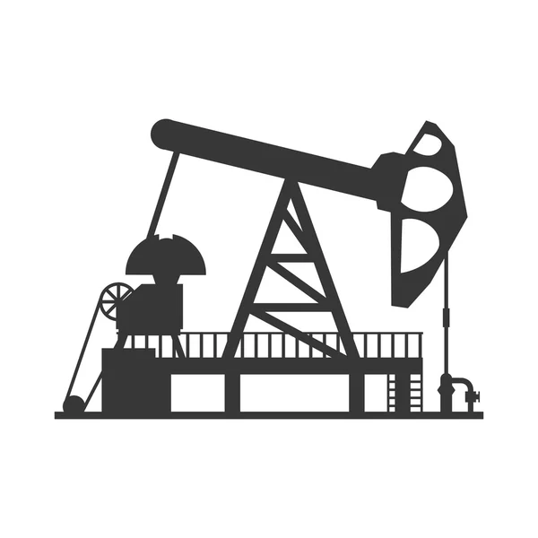 Olje pump ikon. Olja industrin koncept. Vektorgrafik — Stock vektor