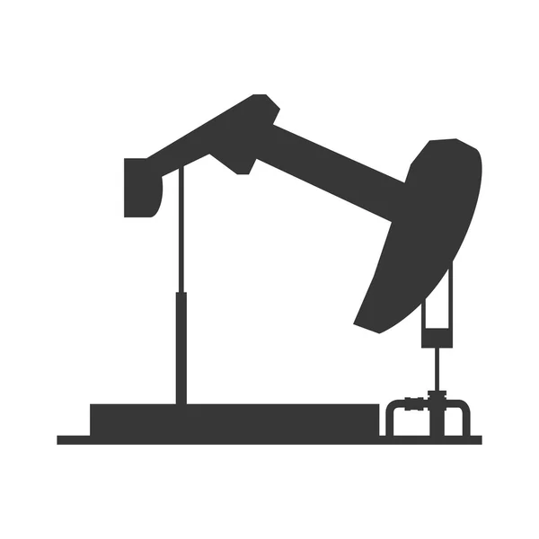 Olie pomp pictogram. Olie industrie concept. Vectorafbeelding — Stockvector