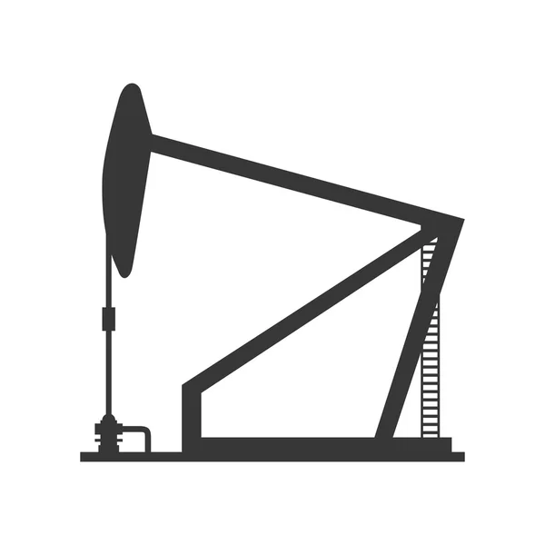 Olie pomp pictogram. Olie industrie concept. Vectorafbeelding — Stockvector