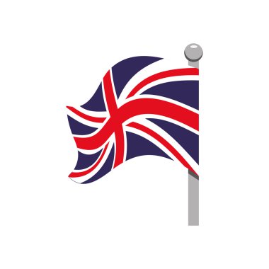 bayrak simgesi. Birleşik Krallık tasarım. vektör grafiği