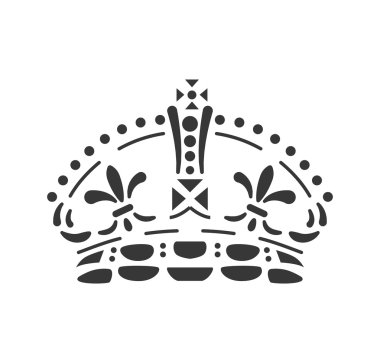 Taç simgesi. Telif tasarım. vektör grafiği