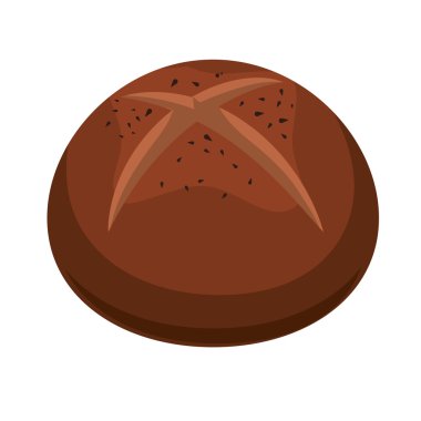 Ekmek simgesi. Fırın tasarımı. Vektör grafiği