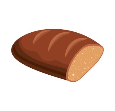 Ekmek simgesi. Fırın tasarımı. Vektör grafiği