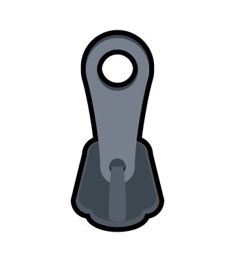 ZIP simgesi. Kumaş ve özel tasarım. Vektör grafiği