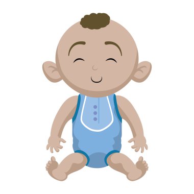 Çocuk çizgi film simgesi. Bebek kavramı. Vektör grafiği