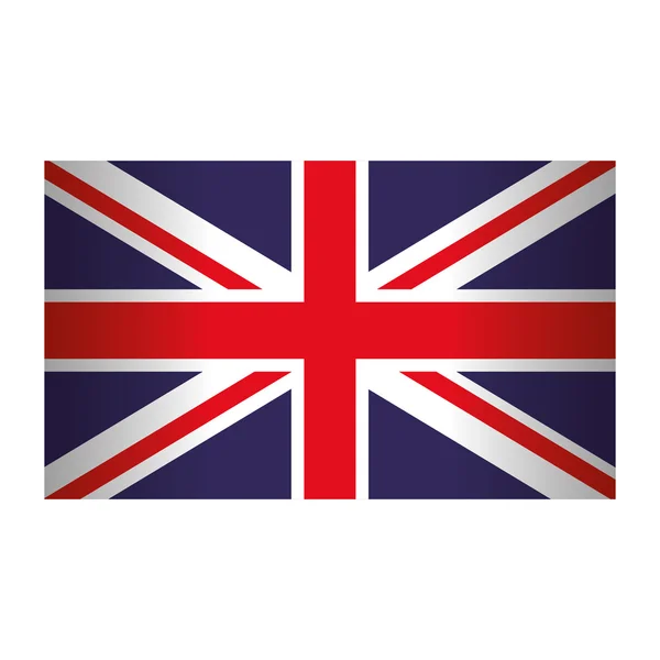 Bayrak simgesi. Birleşik Krallık tasarım. vektör grafiği — Stok Vektör
