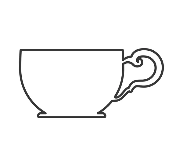 Icono de la taza de té. Diseño de té. Gráfico vectorial — Archivo Imágenes Vectoriales