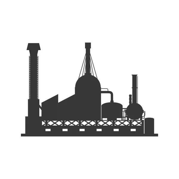 Plant gebouw pictogram. Ontwerp van de industrie. Vectorafbeelding — Stockvector