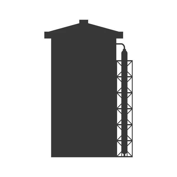 Ícone de construção de plantas. Desenho industrial. Gráfico vetorial — Vetor de Stock