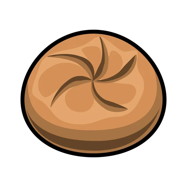 Icono de pan. Diseño de panadería. Gráfico vectorial — Archivo Imágenes Vectoriales