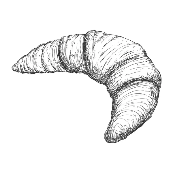 Croissant-Brot-Symbol. Bäckereidesign. Vektorgrafik — Stockvektor