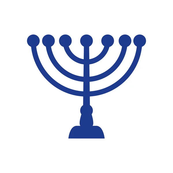 Icône de bougie. Israël conception de la culture. Graphique vectoriel — Image vectorielle
