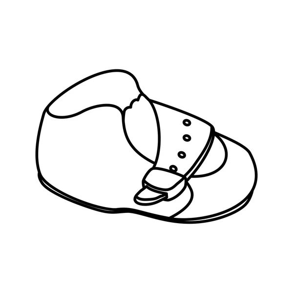 靴のアイコン。赤ちゃんのコンセプトです。ベクター グラフィック — ストックベクタ