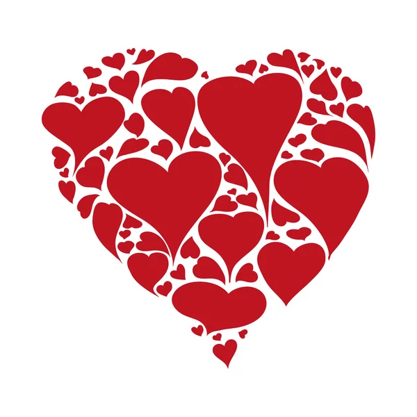 ไอคอนรูปหัวใจ แนวคิดความรัก กราฟิกเวกเตอร์ — ภาพเวกเตอร์สต็อก