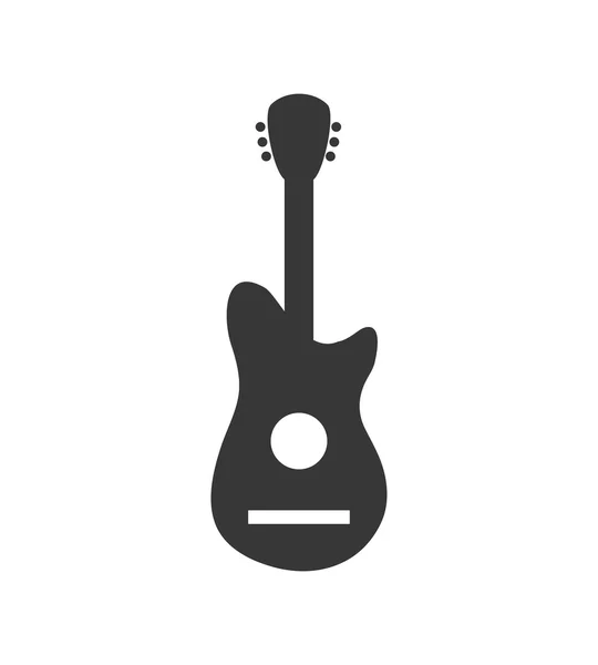 Gitarreninstrument-Ikone. Musik und Soundkonzept. Vektorgrafik — Stockvektor