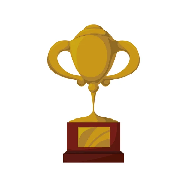 Icona del trofeo. Concetto vincente. Grafico vettoriale — Vettoriale Stock