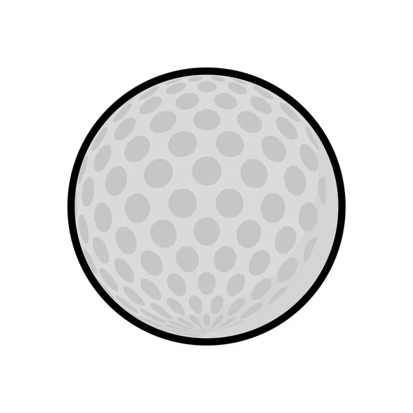 Значок мяча для гольфа. Спортивная концепция. Векторная графика — стоковый вектор