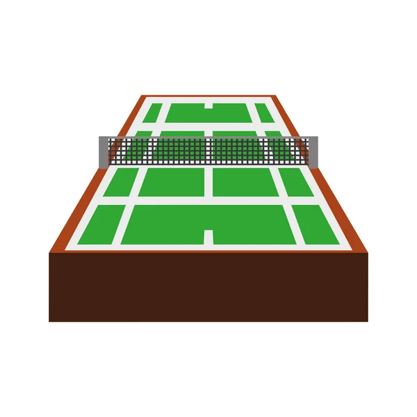 Tennis-Ikone. Sportkonzept. Vektorgrafik — Stockvektor